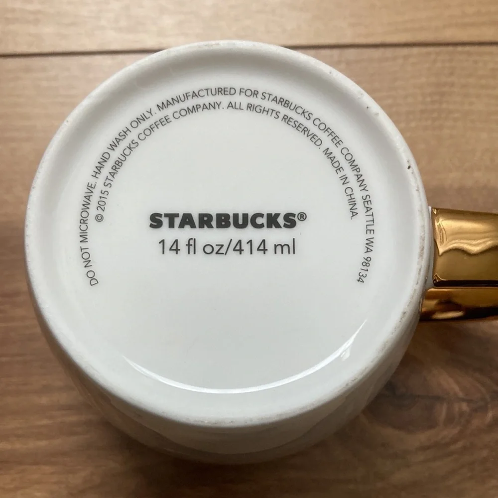 Starbucks 2015 14 ounce coffee mug.